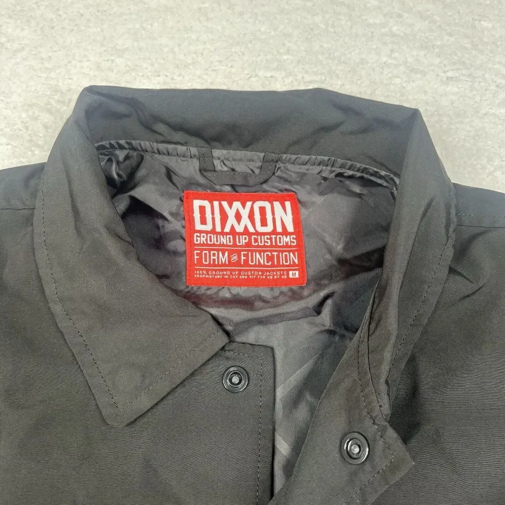 Dixxon Jacket Mens Medium Black Form And Function Snap‎ Button Windbreaker